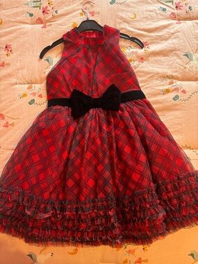 Gymboree Red and Black Plaid Holiday Dress
